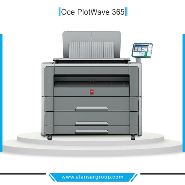 Oce PlotWave 365 ماكينة لوحات هندسية ابيض و اسود جديدة