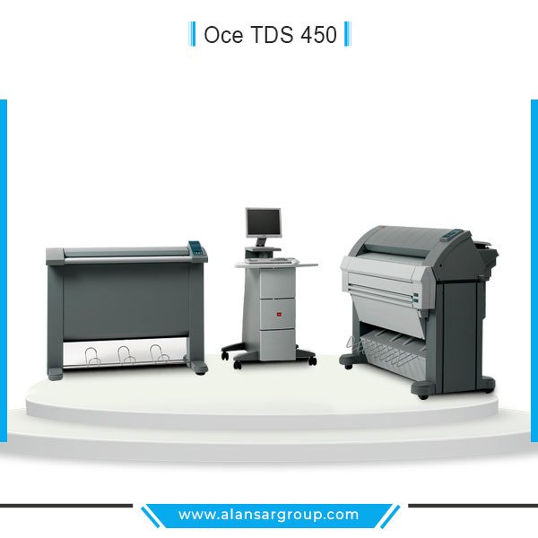 Oce TDS 450 ماكينة لوحات هندسية ابيض و اسود استيراد استعمال الخارج