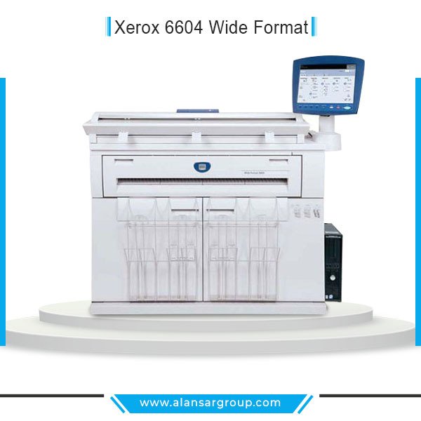 Xerox 6604 Wide Format ماكينة لوحات هندسية ابيض و اسود -استيراد استعمال الخارج