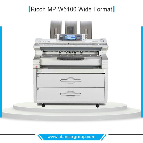Ricoh MP W5100 Wide Format ماكينة لوحات هندسية ابيض و اسود -استيراد استعمال الخارج